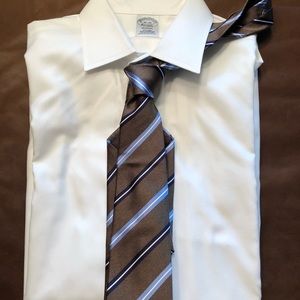 Tasso Elba Brown Silk Tie